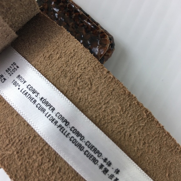 FREE PEOPLE Brown Aston Snake Leather Belt - Picture 4 of 6